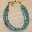 Armband microperl blau