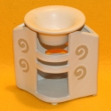 Duft-Lampe Keramik für Wasser/Duftöle