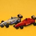 Formel1 Rennwagen rot + silber