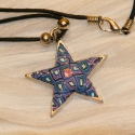 Halskette Jewel Stern blau