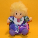 Puppe Ella lila/rosa gemustert