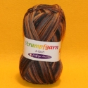 Strumpfgarn 75%Schurwolle braun gem.