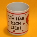 Tasse Herz 'ich hab dich lieb'