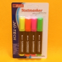 Text-Marker fluoreszierend 4 Stk / Farben